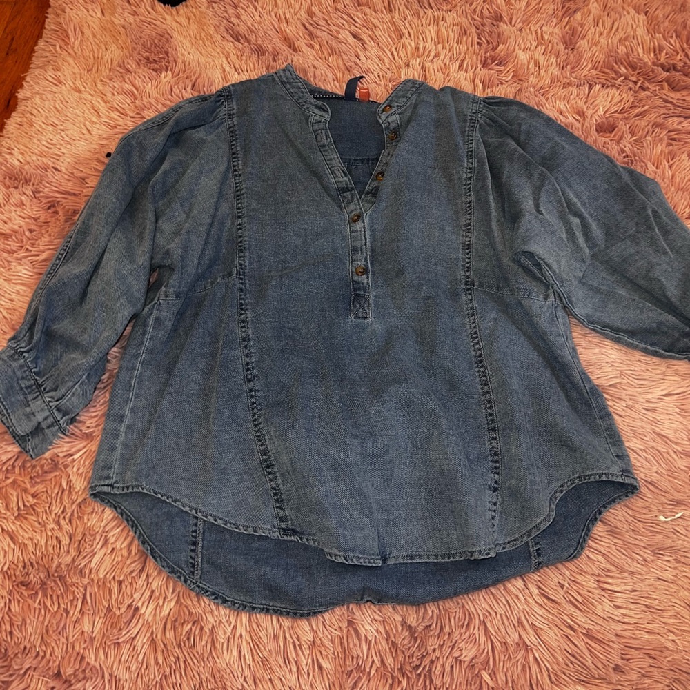 Jean blouse